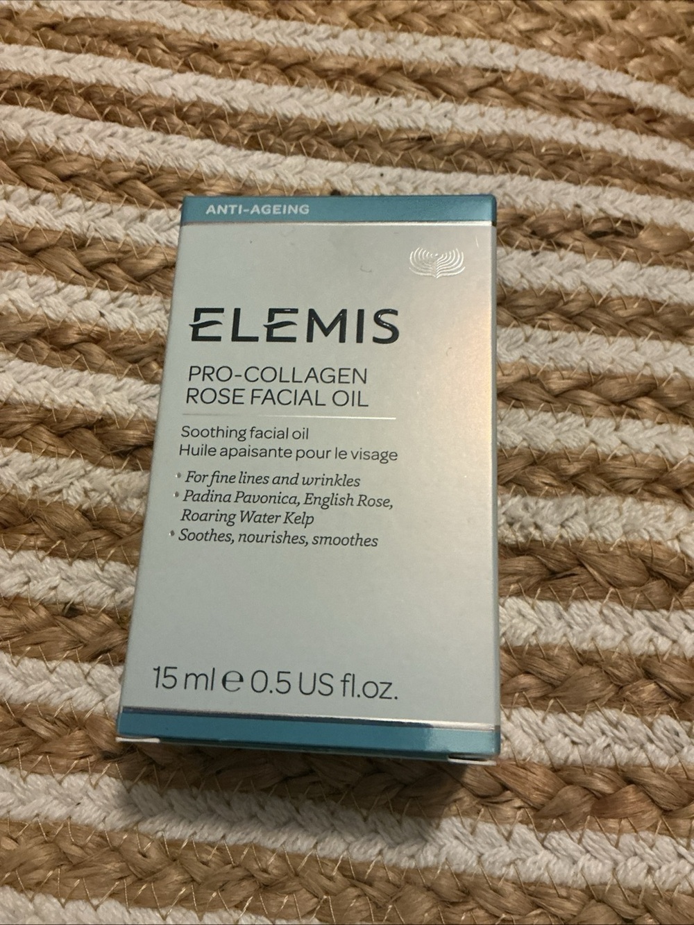 ELEMIS Pro-Collagen Rose Facial Oil - Teal and Silver Packaging